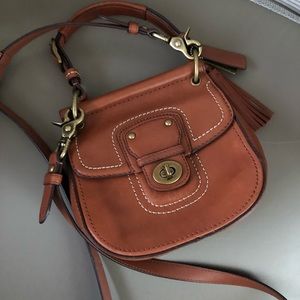 Small Coach leather crossbody purse